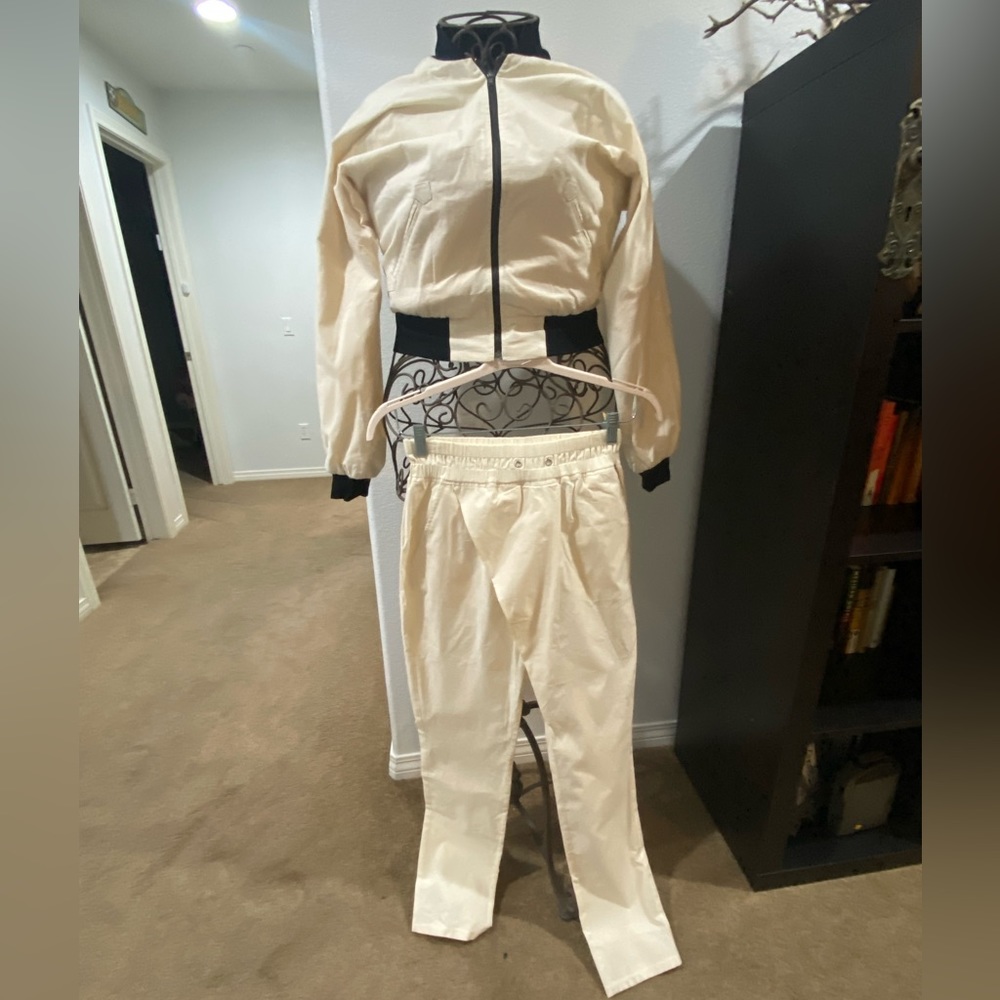 Canvas 2 piece set. Jacket & pants. Small